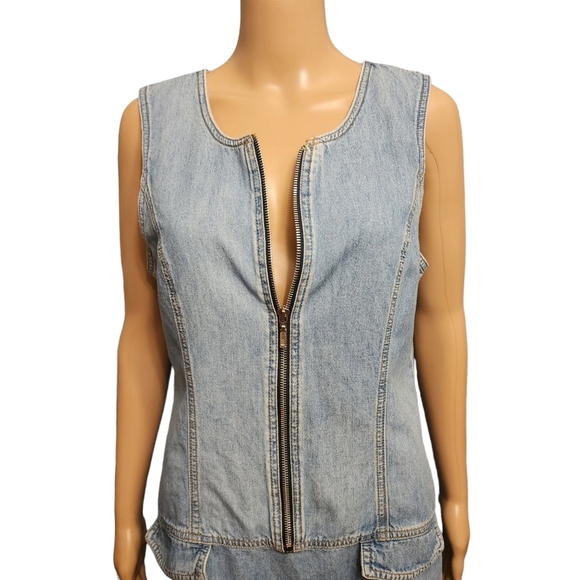 Vintage Denim Sleeveless Dress - Picture 5 of 11